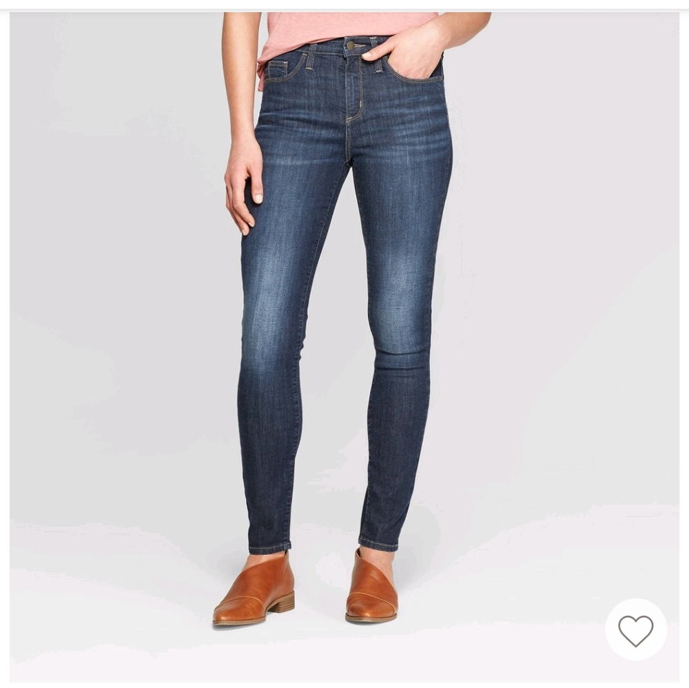 Universal Thread High-Rise Skinny Dark Blue 16 Long NWT